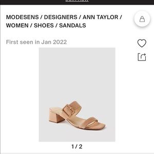 New in box Ann Taylor double buckle sandal. Size 8 1/2 color-Dominican Sand